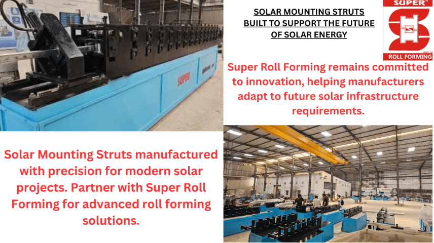 Solar Mounting Struts used in rooftop solar panel support structures