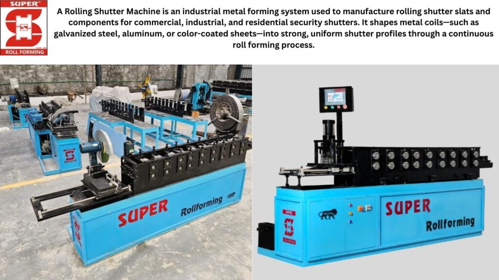 Automatic Rolling Shutter Machine roll forming process close-up
