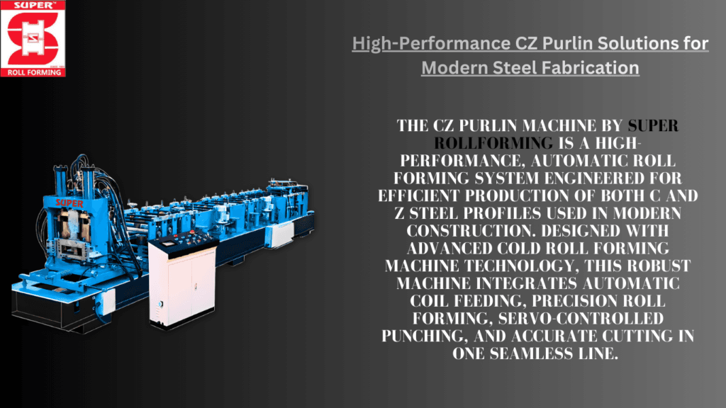 Z purlin roll forming machine delivering precise steel profiles